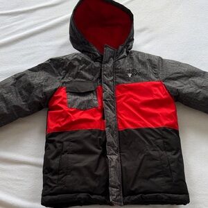 Kids Two-Tone Jacket - Red and Black